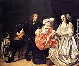 Family Canvas Paintings - Pieter van de Venne and Family